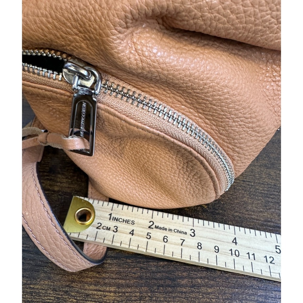 Rebecca Minkoff Backpack Purse Pebbled Leather Silver Hardware Fringe Tassel Bag - Picture 12 of 16